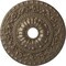 Ekena Millwork Vaduz Ceiling Medallion (Fits Canopies up to 3 1/2"), 23 1/2"OD x 3 1/2"ID x 2 1/8"P, Warm Silver CM23VAWSS - alternate 1